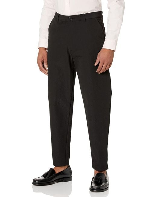 Emporio Armani Black A | X Armani Exchange Nylon Seersucker Trouser for men