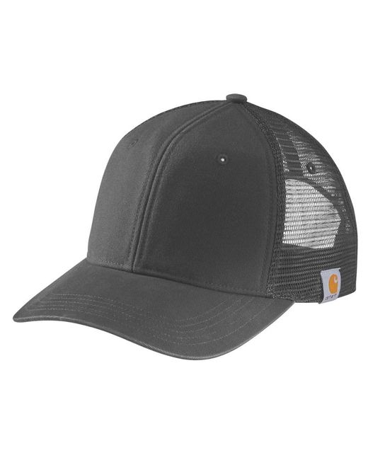 Carhartt Gray Canvas Mesh Back Cap,shadow,one Size for men