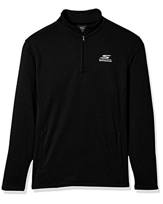 Download Skechers Go Walk Momentum 1/4 Zip Mock Neck Twill Back ...