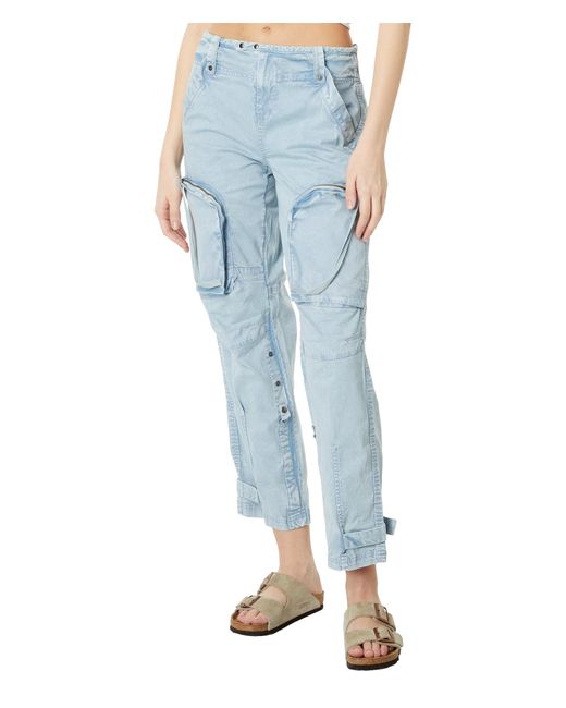 Free People Blue Can't Compare Slouch Pant