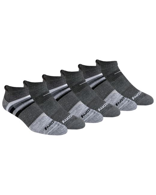 Saucony Black Mesh Ventilating Comfort Fit Performance Tab Socks for men