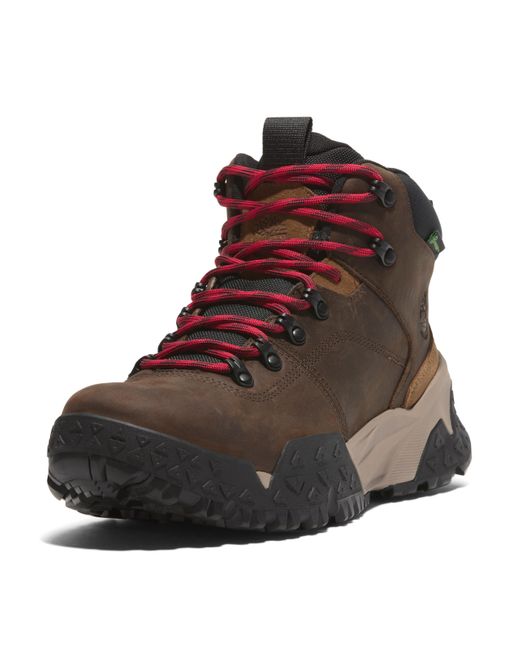 Timberland Brown Motion Scramble Mid Lace Up Waterproof Hiking Boot for men