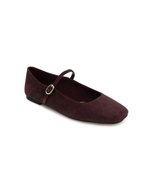 Kenneth Cole Brown Jasper Mary Jane Flat