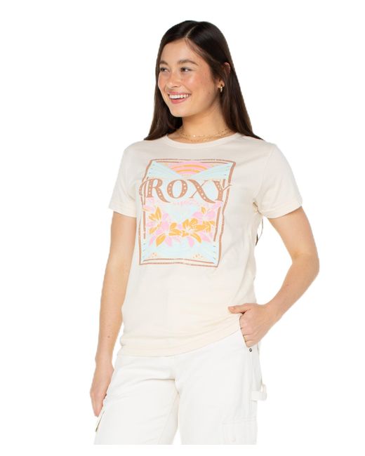 Roxy White Boyfriend Crew T-shirt