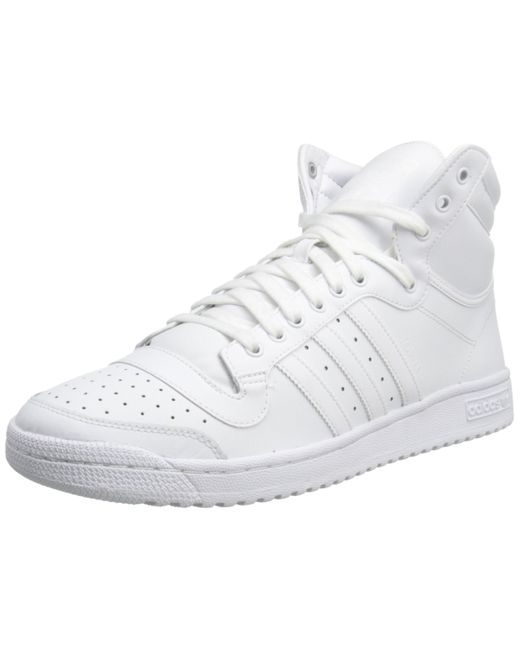 Adidas Originals White Top Ten Hi Basketball Shoes for men