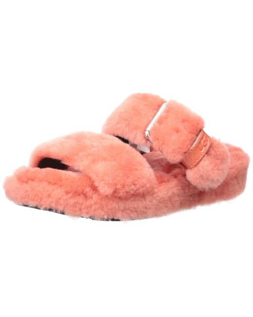 UGG Rubber Fuzz Yeah Wedge Sandal in Pink - Save 13% - Lyst