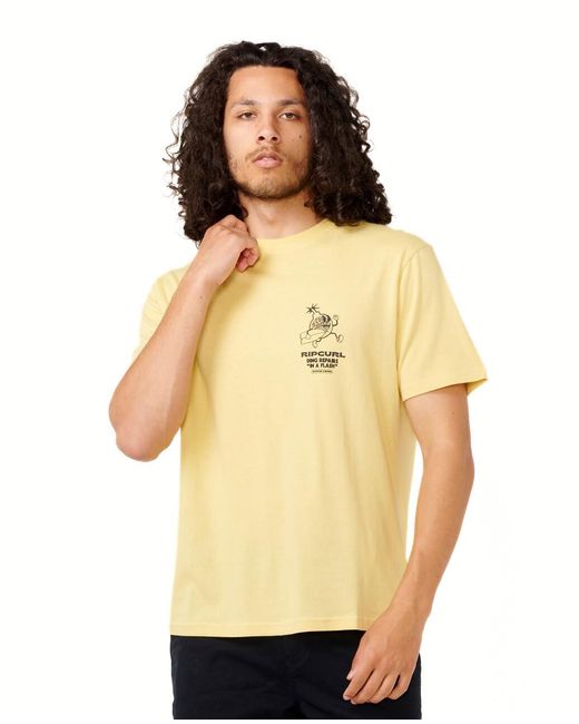 Rip Curl Multicolor Relaxed Fit Logo Crew T-shirt for men