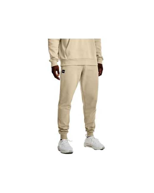Under Armour S Rival Fleece Joggers, in Natural for Men | Lyst