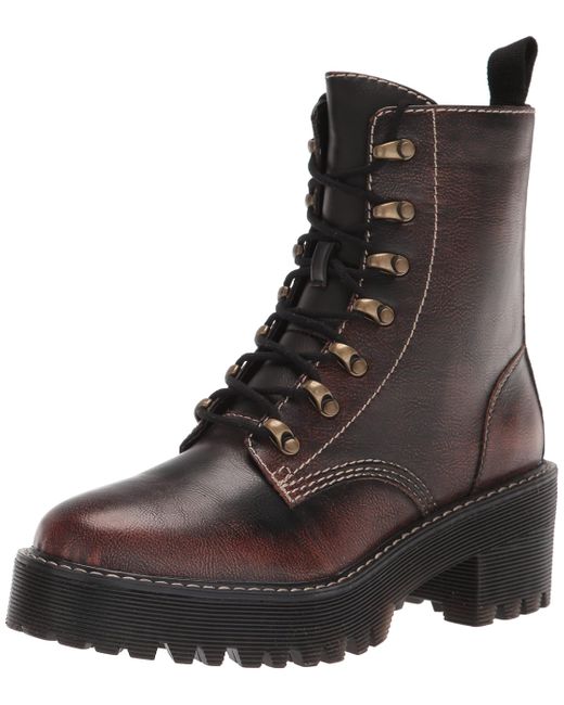 Madden Girl Brown Hawke Combat Boot