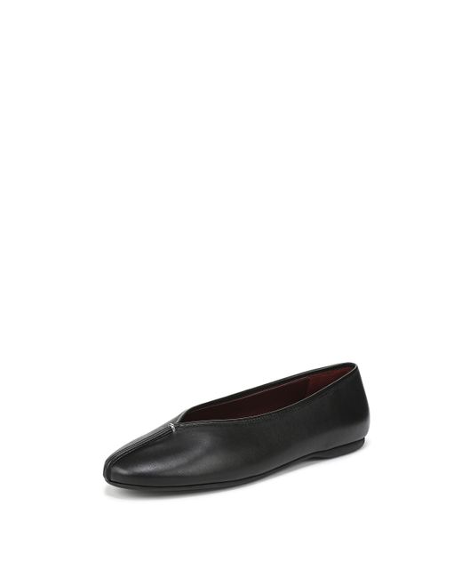 Vince S Ori Ballet Flat Black Leather 7 M