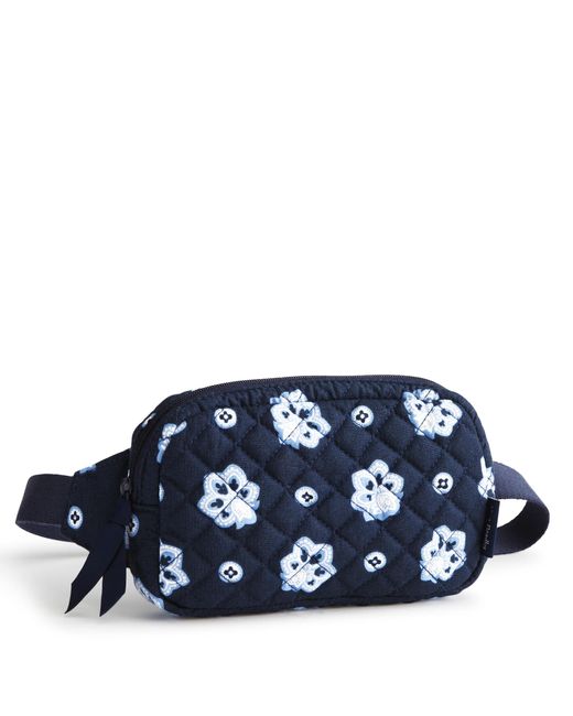 Vera Bradley Blue Premium Cotton Mini Belt Bag