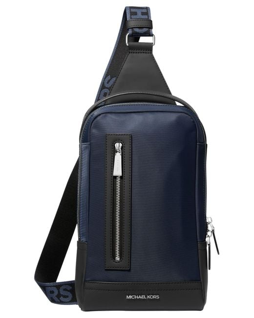 Michael Kors Blue Malone A-line Sling Pack