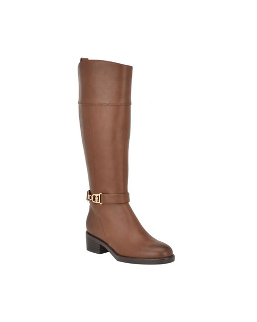 Tommy Hilfiger Brown Ionni Knee High Boot