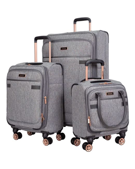 Kensie Gray 3 Piece Luggage Set