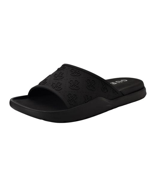 Guess Magaria Slide Sandaal in het Black voor heren