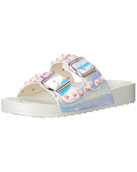 Madden Girl Teddy Slide Sandal in Blue Lyst