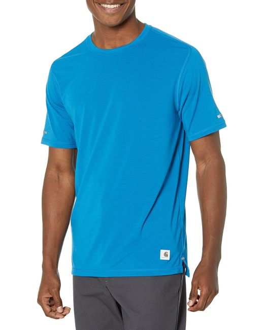 Carhartt Blue Big & Tall Lwd Relaxed Fit Short-sleeve T-shirt for men