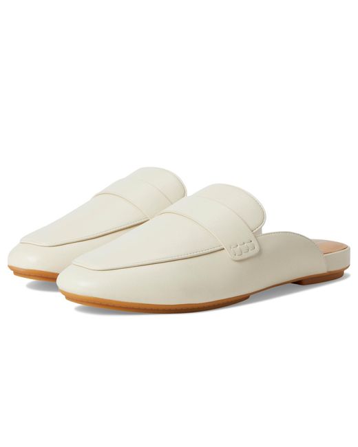 Fitflop White Delicato Soft Leather Mules