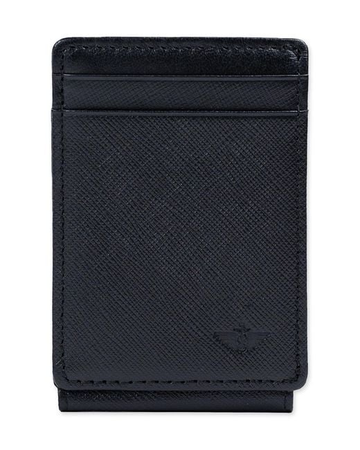 Dockers Black Magnetic Front Pocket Wallet for men
