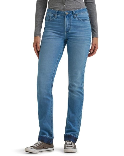 Lee Jeans Blue Legendary Mid Rise Straight Leg Jeans