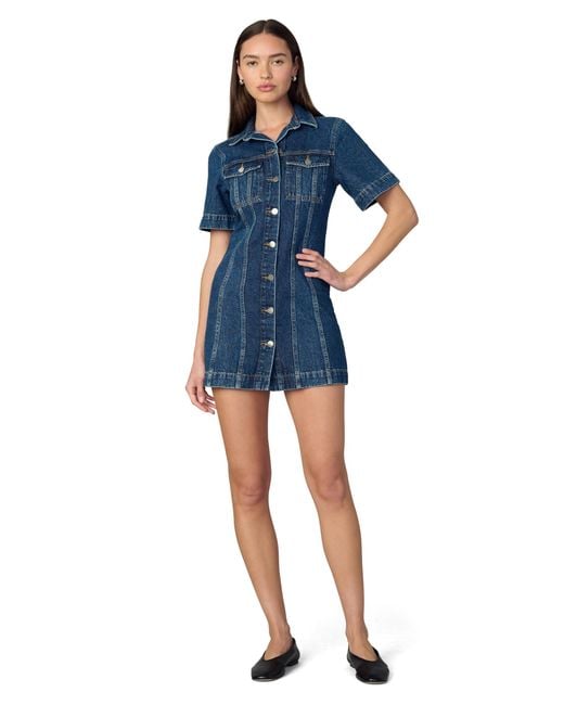 Joe's Jeans Blue Jeans The Denim Tucker Mini Shift Dress