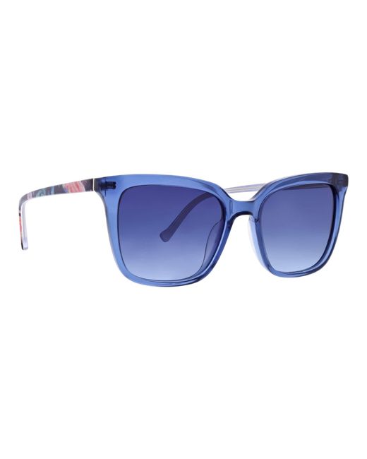 Vera Bradley Blue Polarized Cat Eye Sunglasses