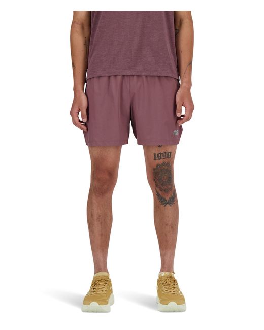 New Balance Red Rc Short 5" for men