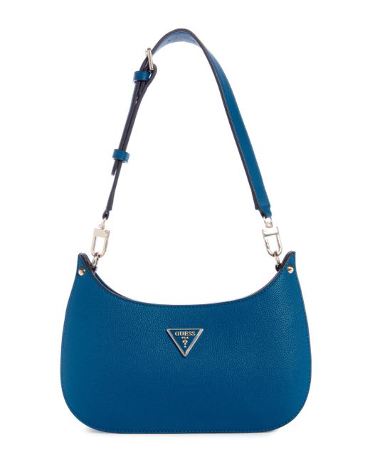 Guess Blue Meridian Mini Top Zip Shoulder Bag