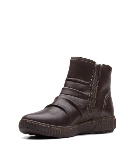Clarks Brown Caroline Orchid (Dark) Boots