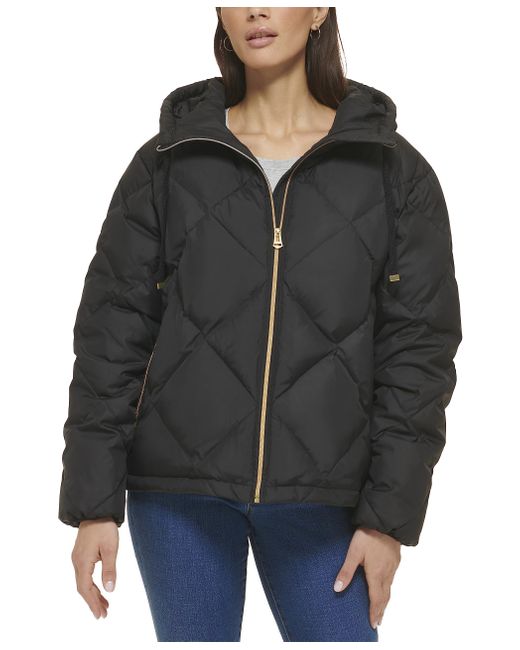 Cole Haan Black Essential Diamond Quilted Jacket