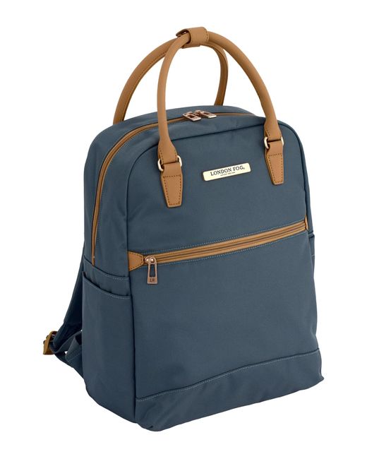 London Fog Blue Regent 16" Carry-on Commuter Backpack