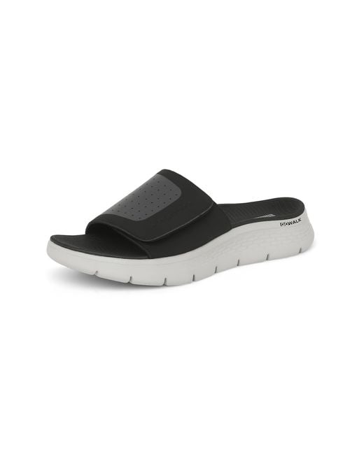 Skechers Black Go Walk Flex Sandal-sandbar for men