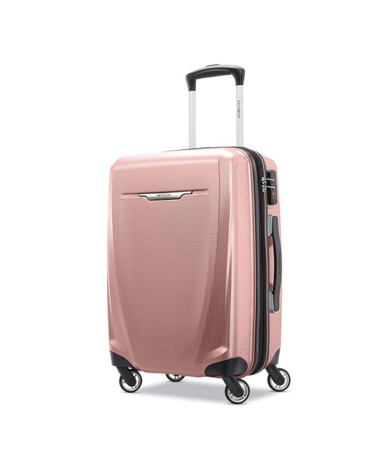 samsonite hardside luggage with leather trim