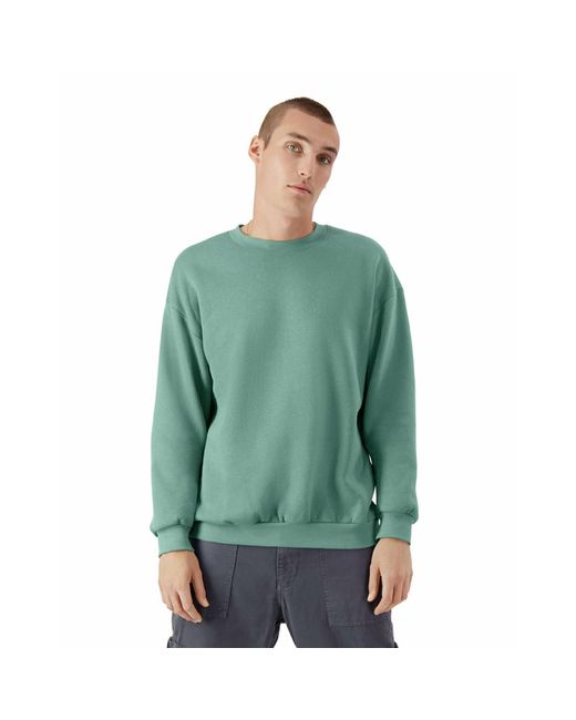 American Apparel Green Reflex Fleece Crewneck Sweatshirt