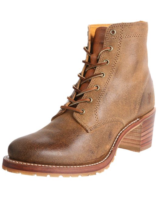 frye sabrina lace up
