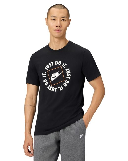 Nike Black Sportswear T-shirt Jdi Circle for men