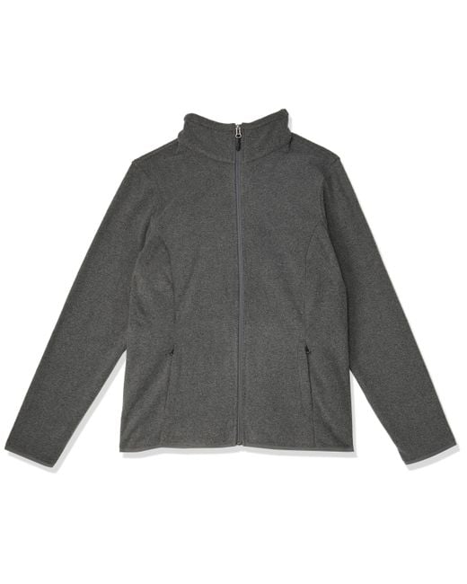 Amazon Essentials Gray Classic-fit Full-zip Polar Soft Fleece Jacket