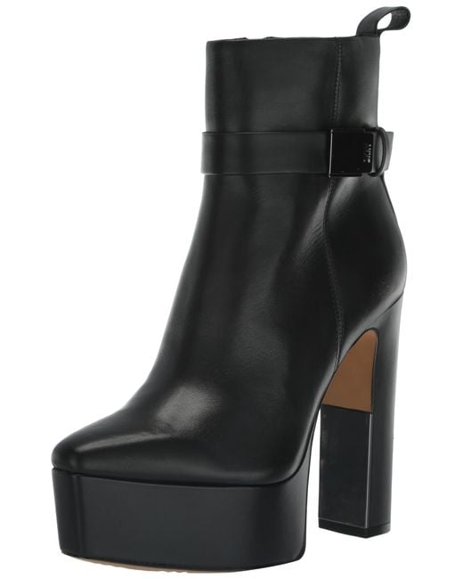 DKNY Gray Alisa-platform Bootie Fashion Boot