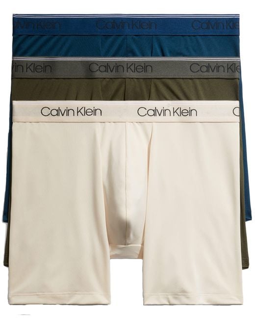 Calvin Klein Underwear Micro Stretch 3pack Boxer Brief in Black for