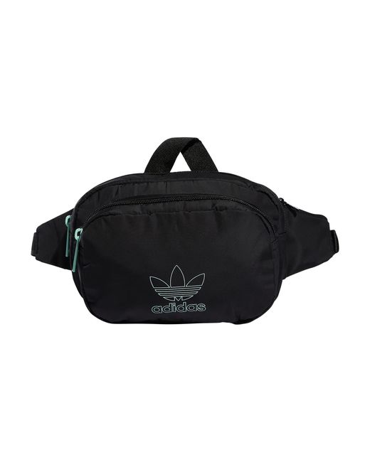 Adidas Originals Black Sport Waist Pack/travel And Festival Bag