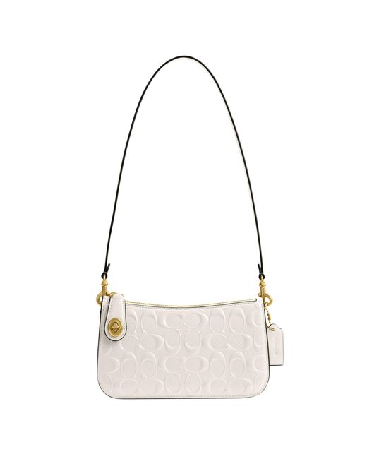 Coach Patent Signature Leather Penn In Natural Lyst 1670