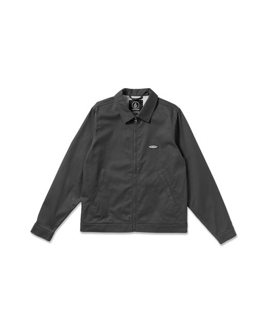 Volcom Black Voider Zip Garage Jacket for men