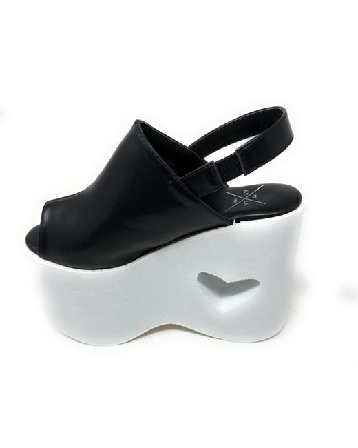 N.y.l.a. Black Fashion Platform Wedge Sandal