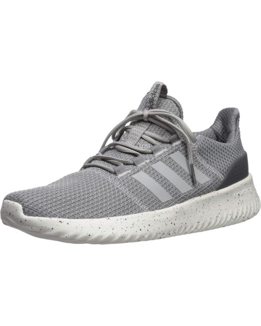 Adidas Gray Cloudfoam Ultimate Shoes for men