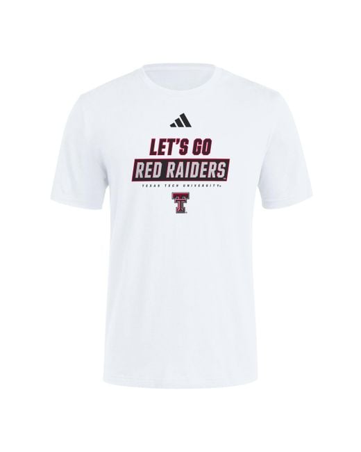 Adidas White Ncaa 25/26 Team Graphic T-shirt for men