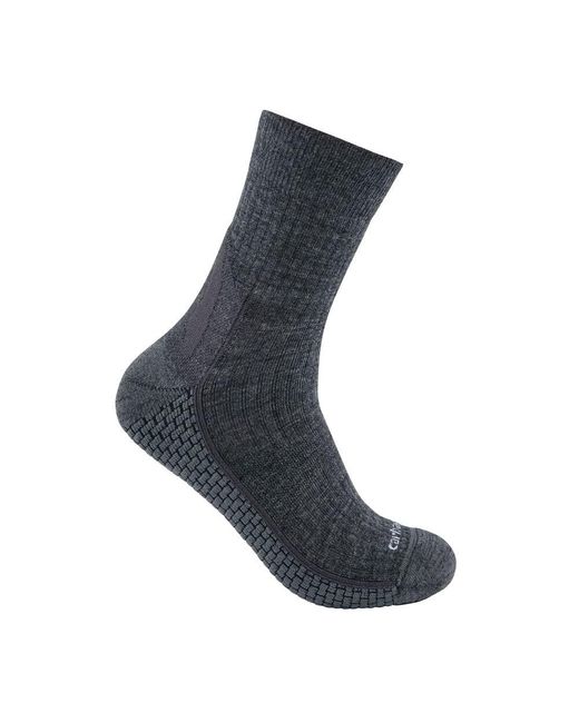 Carhartt Blue Force Grid Midweight Synthetic-merino Wool Blend Short Crew Sock for men