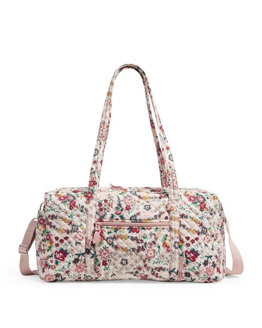 Vera Bradley Cotton Medium Travel Duffel Bag in Pink Lyst