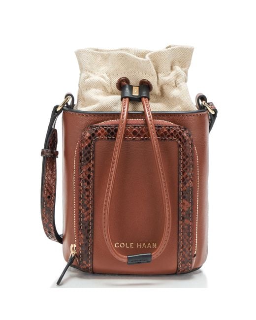 Cole Haan Brown Lydia Phone Crossbody