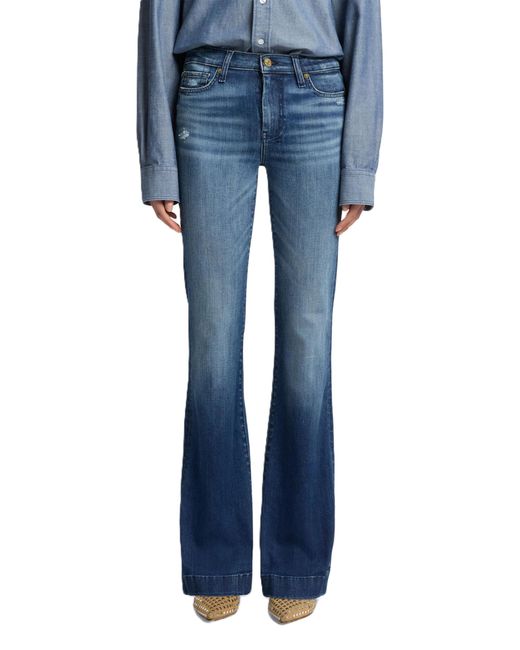 7 For All Mankind Blue Dojo Trouser Jeans