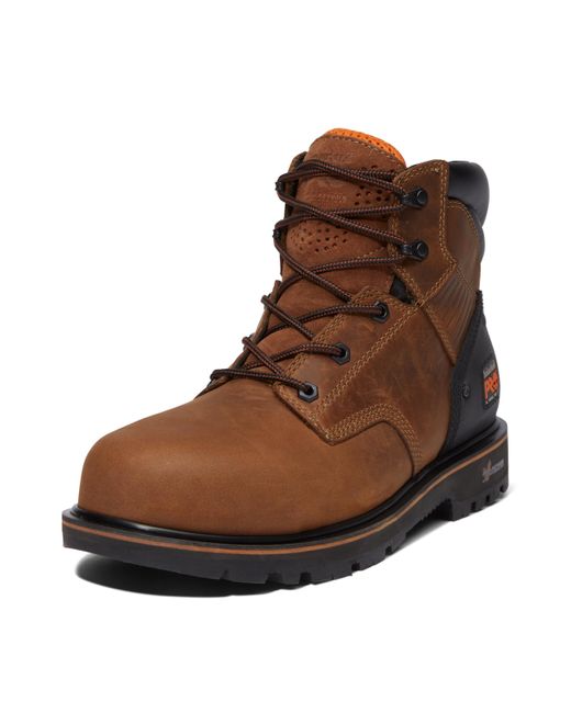 Timberland Brown Ballast 6 Inch Steel Safety Toe Industrial Work Boot for men